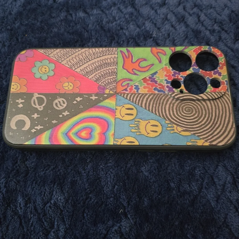 Colorful Patterned Phone Case For Iphone 15 Plus